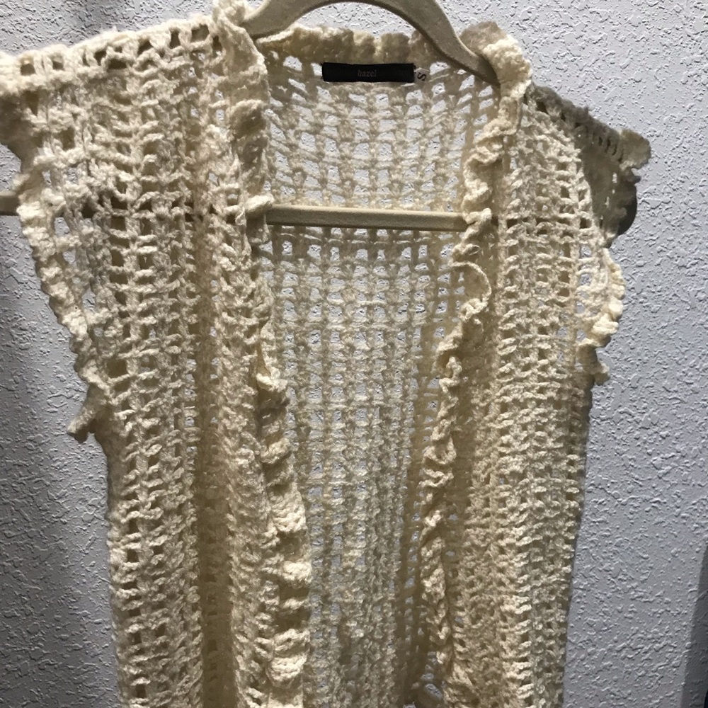 Cute crochet vest for layering